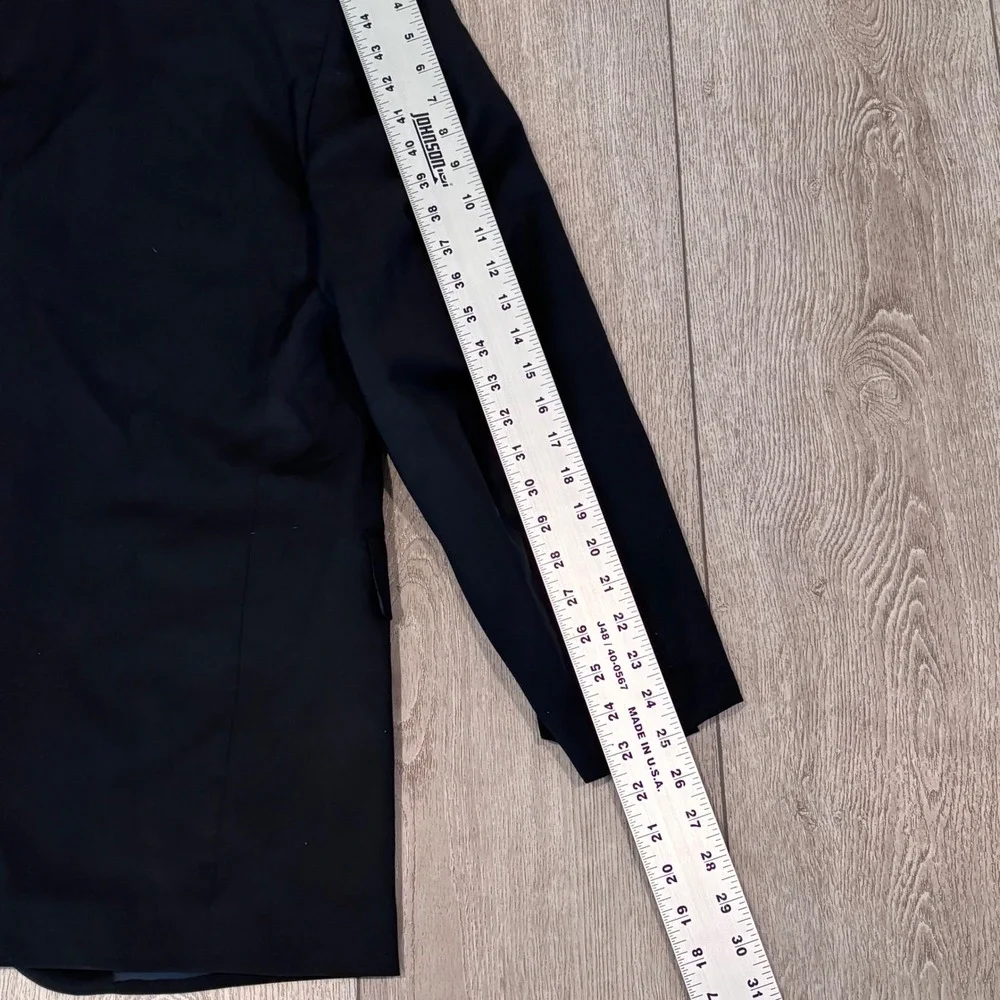 Giorgio Emporio Blazer Mens 46 Navy Blue 3-Button‎ Made in Italy Sport Coat
